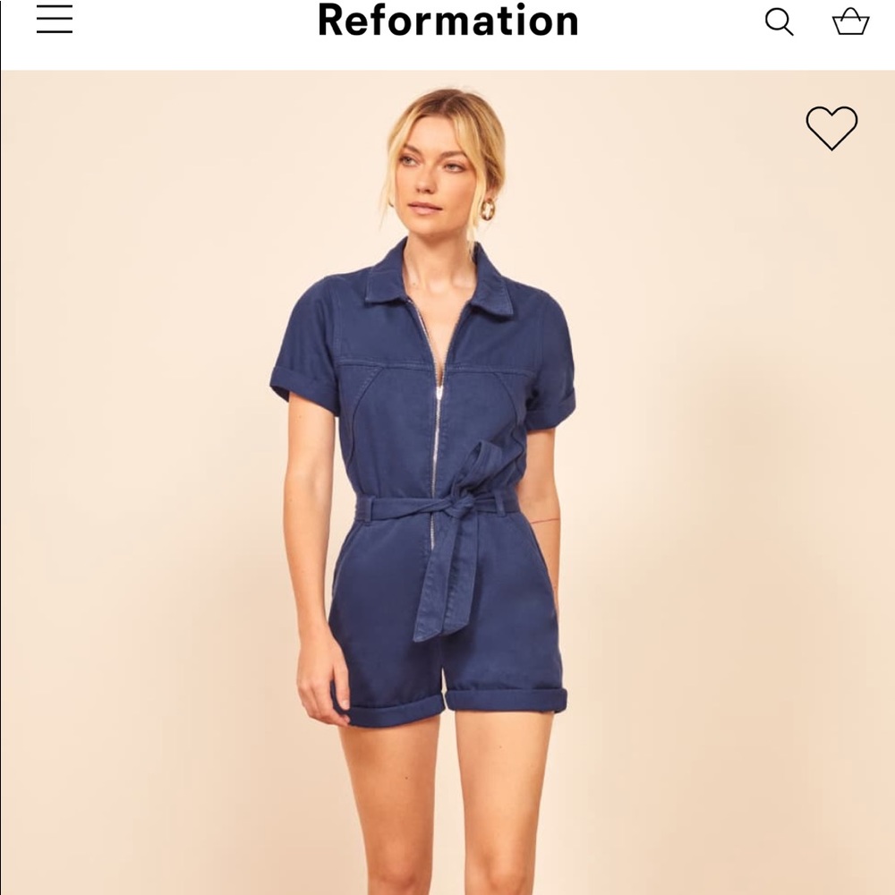 NWT Reformation Utility Romper